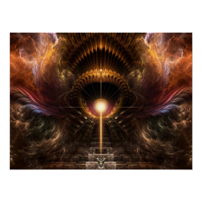 Póster Wind Storm Fractal Art Perfect Poster (Frente)