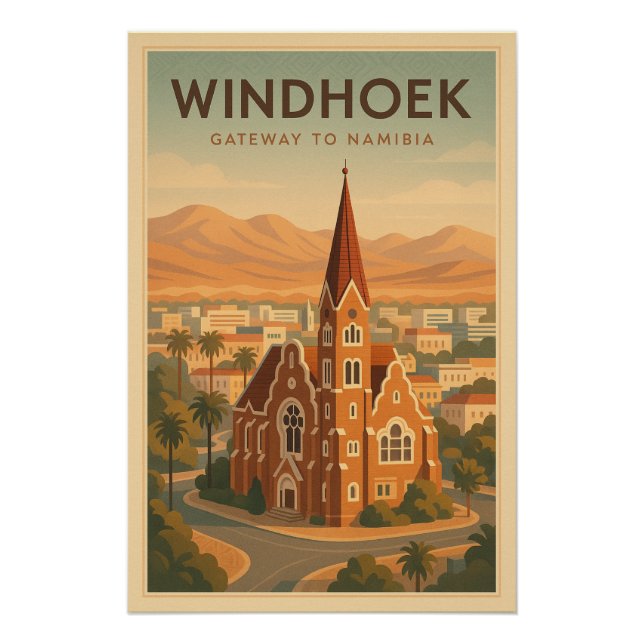 Póster WINDHOEK – Portal para a Namíbia (Frente)