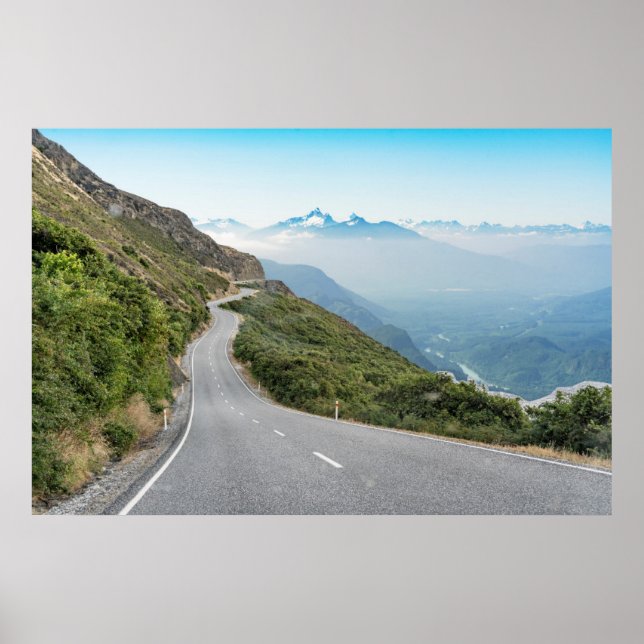 Poster Winding Mountain Road | Parque Nacional da Olimpia (Frente)