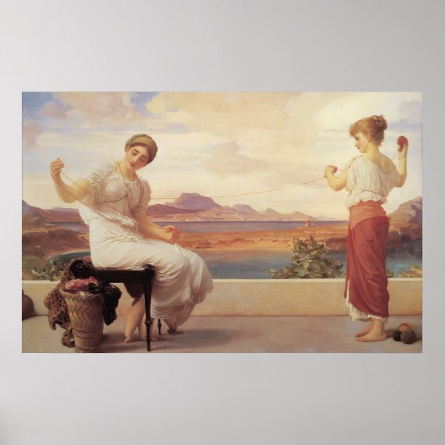 Poster Winding the Skein - Lord Frederic Leighton (Frente)