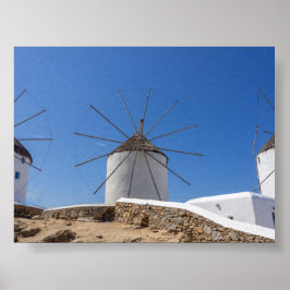 Poster Windmills of Mykonos