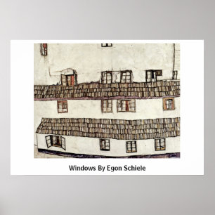 Póster Windows por Egon Schiele