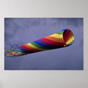 Poster Windsock enorme e colorido colorido