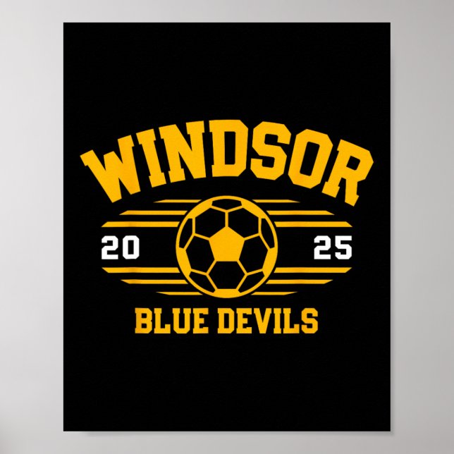 Poster Windsor Blue Devils Futebol Ll 2025  (Frente)