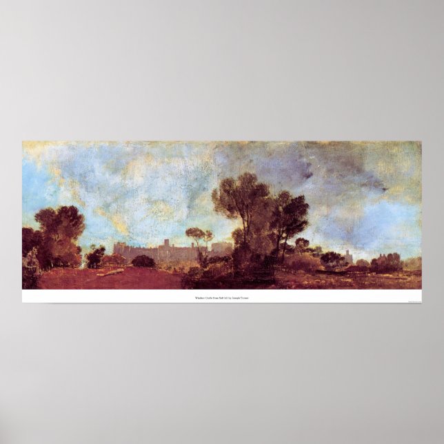 Póster Windsor Castle de Salt Hill por Joseph Turner (Frente)