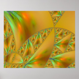 Póster Windsurfing Sierpinski Triangle Fractal Art Impres