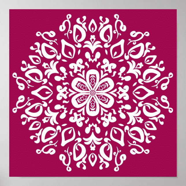 Póster Wine Mandala (Frente)