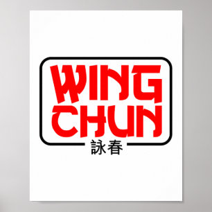 Poster Wing Chun Martial Arts Kung Fu