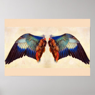 POSTER WINGS OF AN EUROPEAN ROLLER