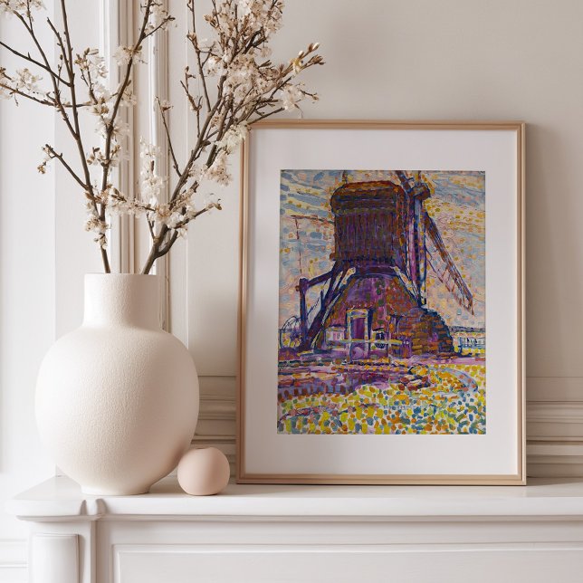 Poster Winkel Mill | Piet Mondrian (Criador carregado)