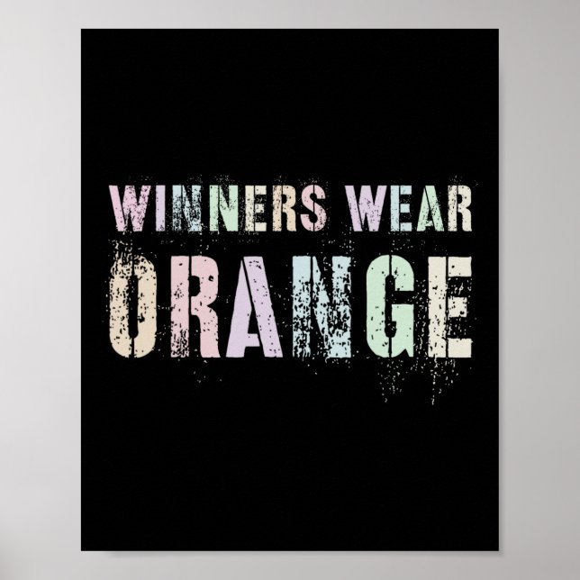 Poster WINNERS VESTE ÓRANGE Summer Camp Team Gama de Guer (Frente)