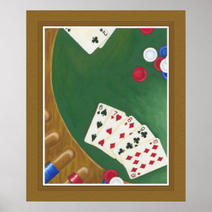 Póster Winning Poker Hand Six Through Ten