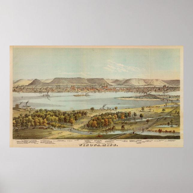 Poster Winona, Minnesota (Frente)