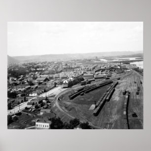 Póster Winona Railyard, 1898