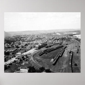 Póster Winona Railyard, 1898