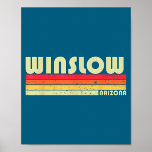 Poster Winslow Az Arizona Cidade Divertida Presente Raíze