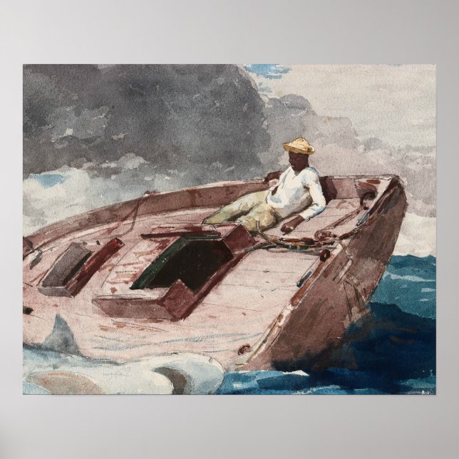 Poster Winslow Homer - A Corrente do Golfo (Frente)