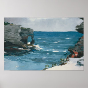 Póster Winslow Homer - costa rochosa, Bermuda