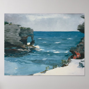 Póster Winslow Homer - costa rochosa, Bermuda