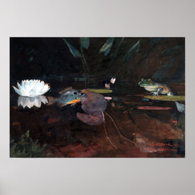 Poster Winslow Homer Mink Pond (Frente)