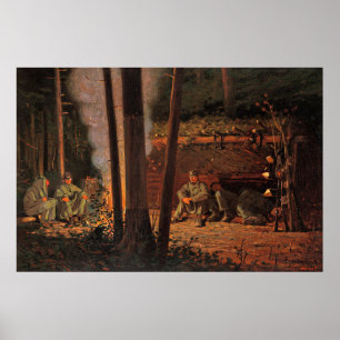 Poster Winslow Homer - Na Frente de Yorktown,