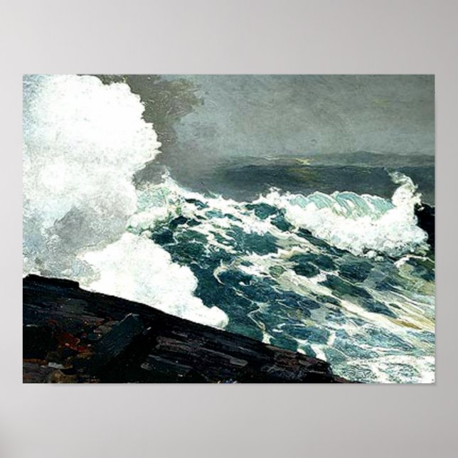 Poster Winslow Homer - Noreaster (Frente)