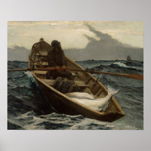 Póster Winslow Homer - o aviso da névoa