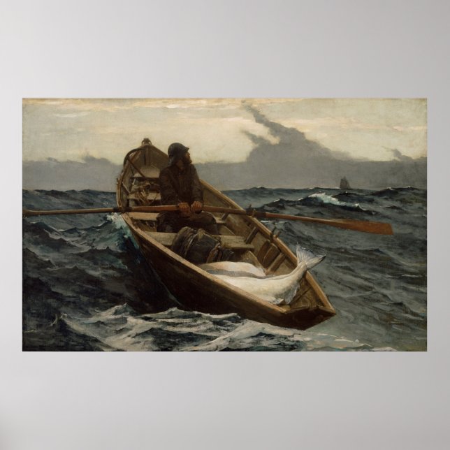 Poster Winslow Homer O Aviso De Nevoeiro (Frente)