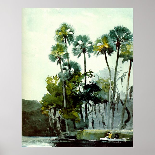 Poster Winslow Homer - Rio Homosassa (Frente)