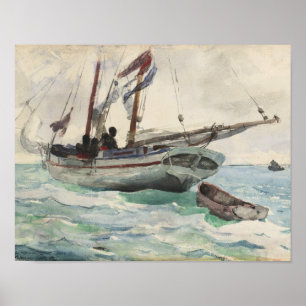 Poster Winslow Homer - Schooner - Nassau