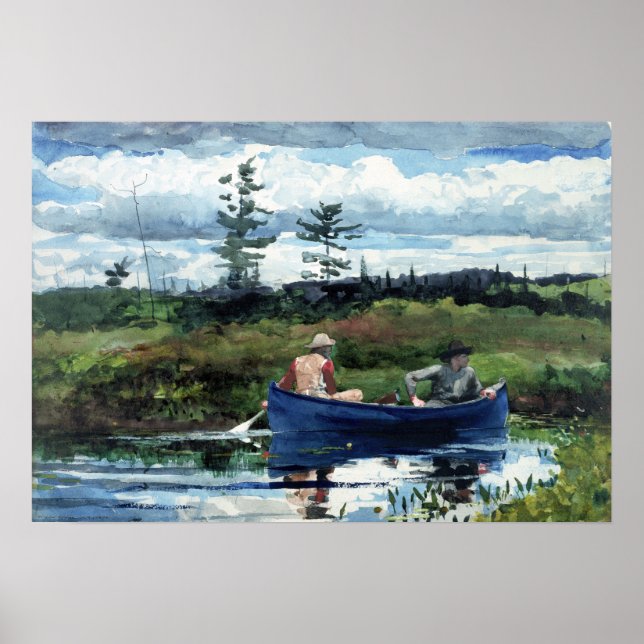 Poster Winslow Homer The Blue Boat (Frente)