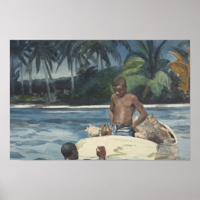 Poster Winslow Homer - West India Divers (Frente)