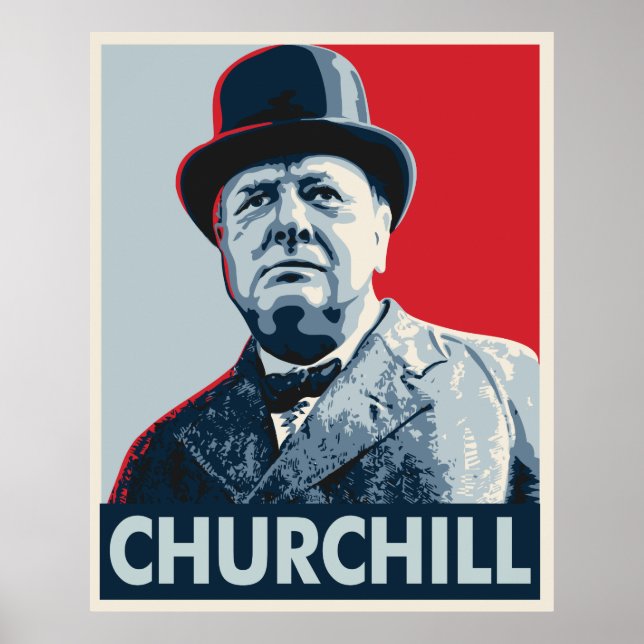 Póster Winston Churchill (Frente)