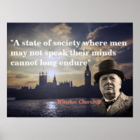 Winston Churchill Cita Sobre A Liberdade De Expres