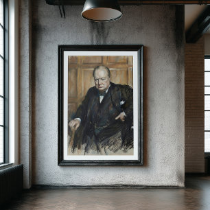Poster Winston Churchill - O Estadista Resoluto