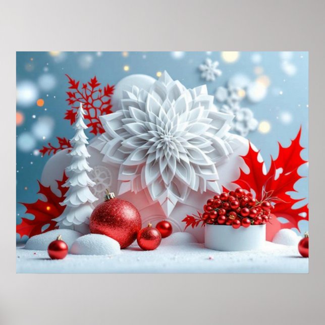 Poster Winter Blossom Composition (Frente)
