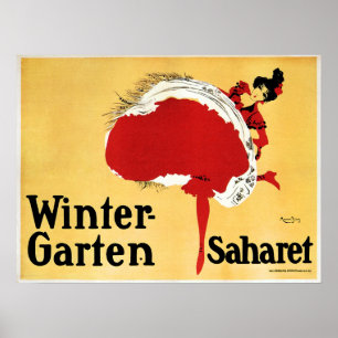 Poster Winter Garten Saharet Dancer do Velho Teatro