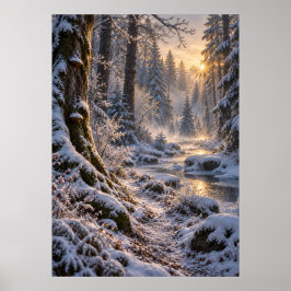 Poster Winter in the Fourfold Forest