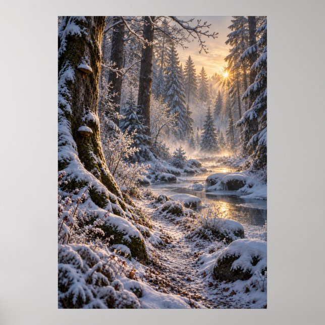 Poster Winter in the Fourfold Forest (Frente)