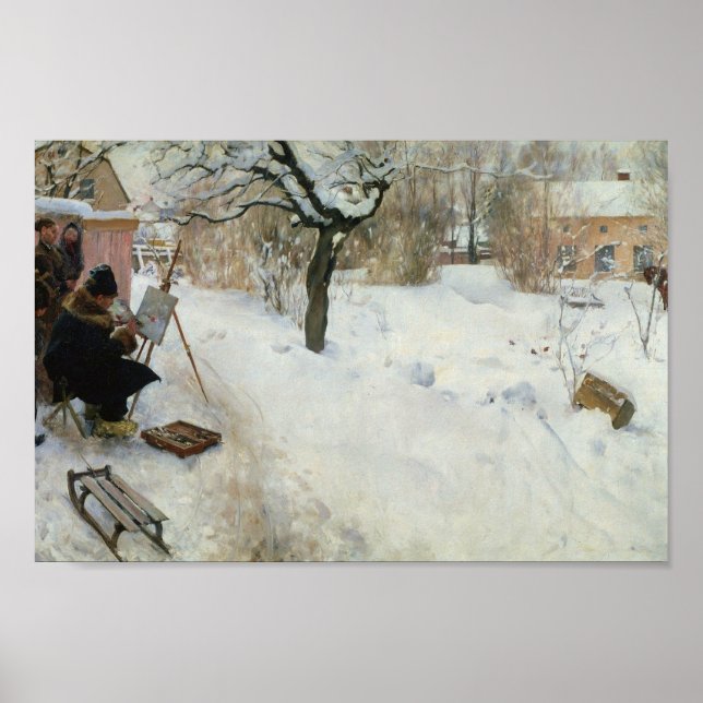 Póster Winter Motif Åsögatan (Frente)