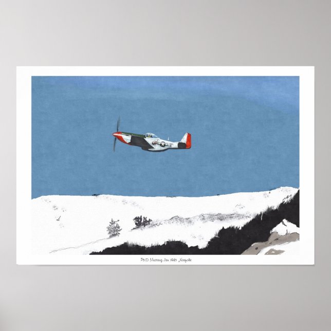 Poster Winter Mustang P51D (Frente)