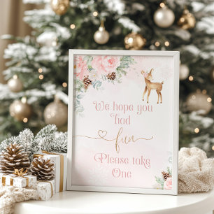 Poster Winter onederland Favor pegue um