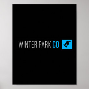 Poster Winter Park Colorado Snowboard Type