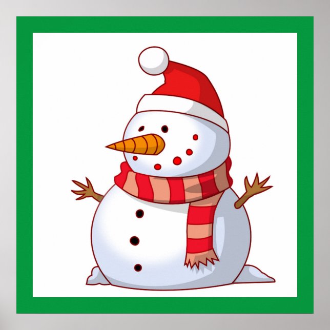 PÓSTER WINTER SNOWMAN (Frente)