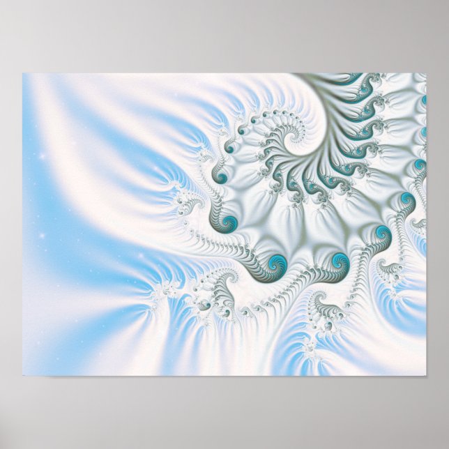 Poster Winter Snowy Spiral (Frente)