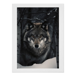 Póster Winter Wolf Gaze Poster