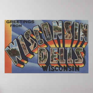 Poster Wisconsin Dells, Wisconsin - Grandes Cenas por Let