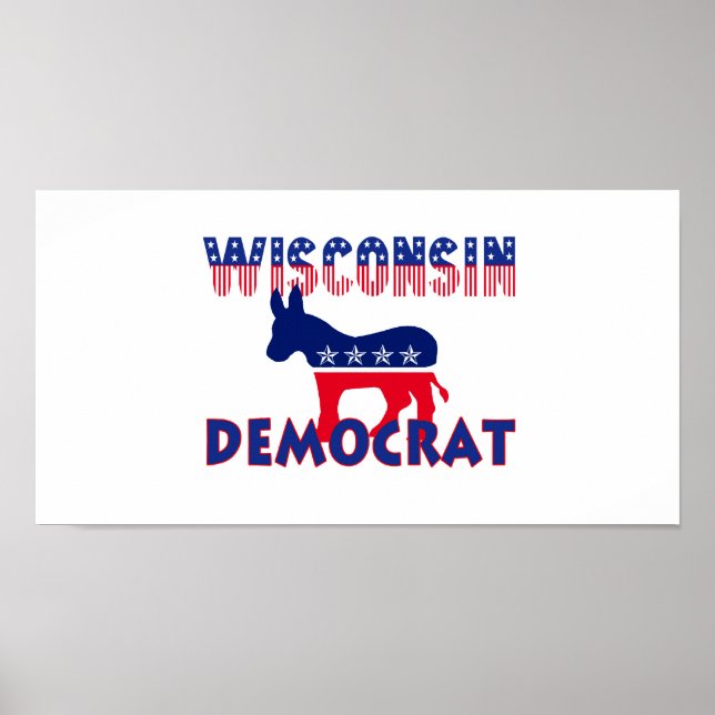 Poster Wisconsin Democrat (Frente)