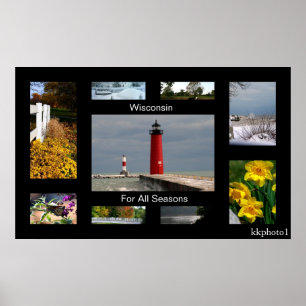 Póster Wisconsin For All Seasons
