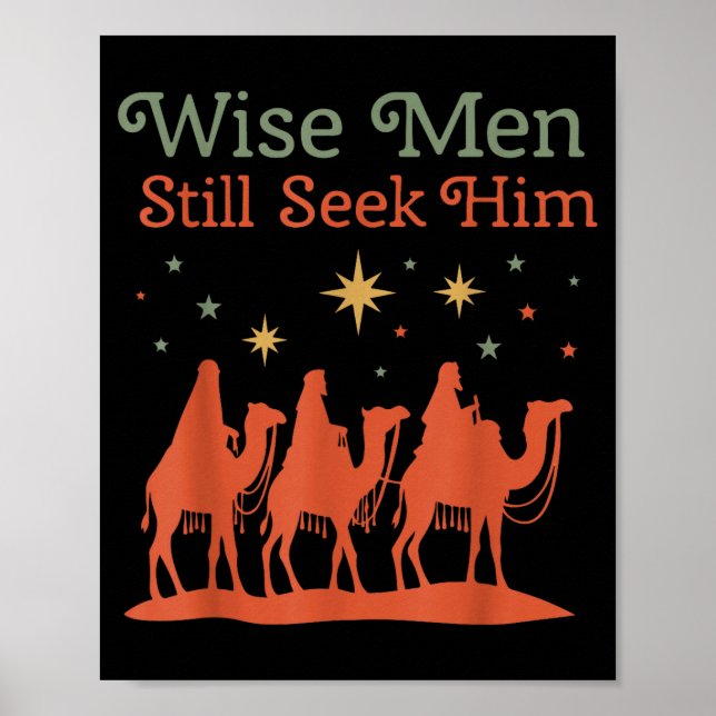 Poster Wise Men Still Seek Him Nativity Scene Christian C (Frente)